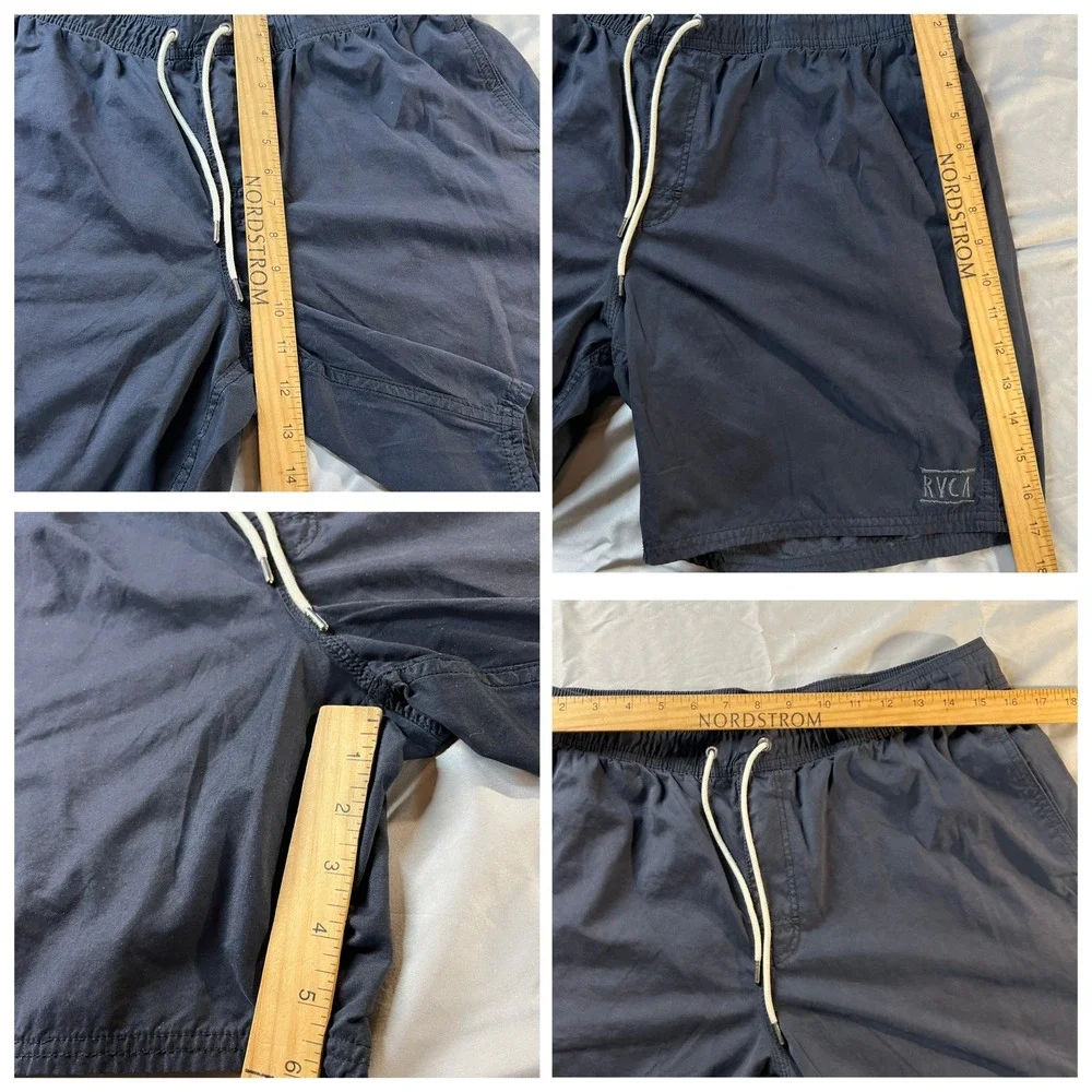 RVCA Opposites Elastic 2 Boardshorts Mens L Black 17